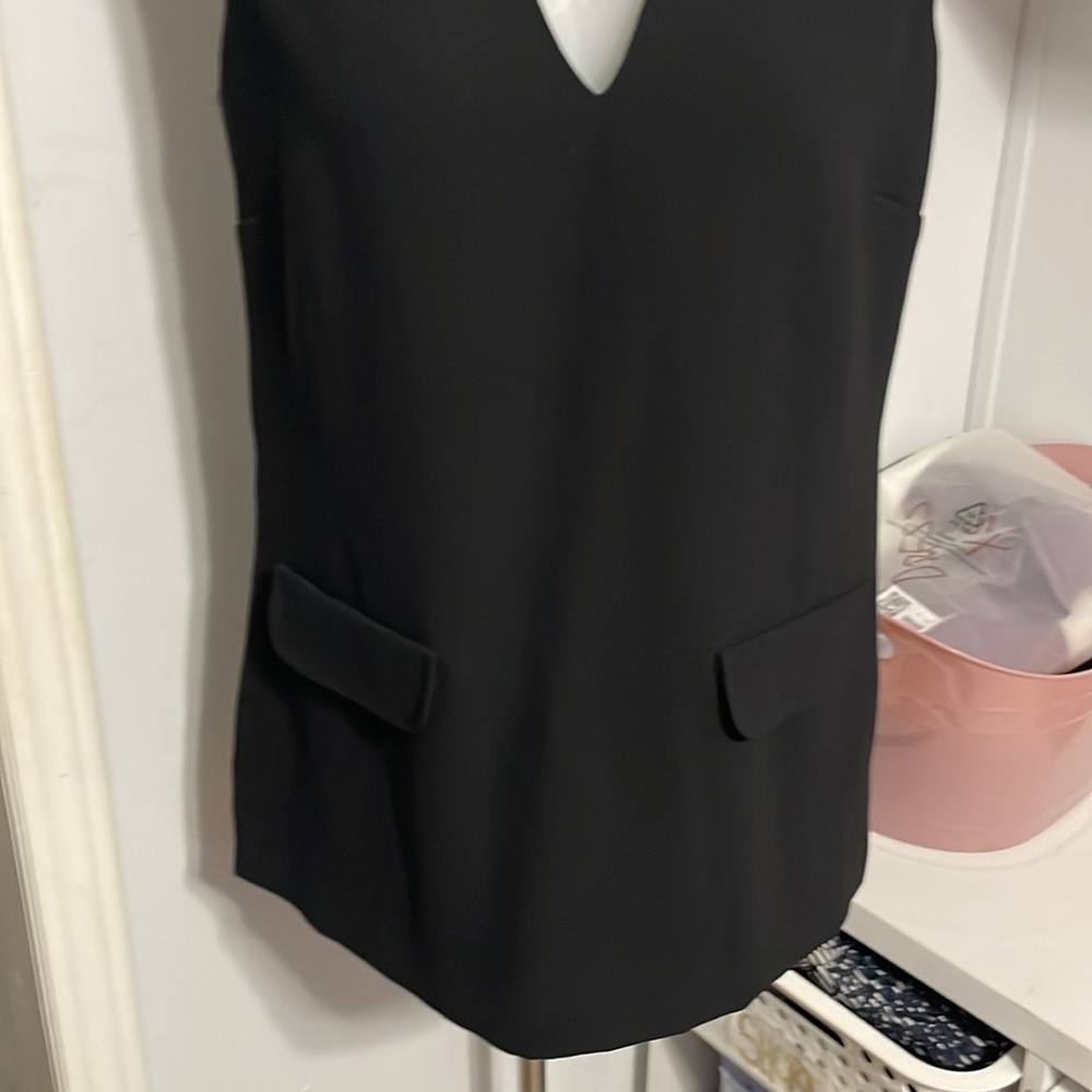 Zara sleeveless black top size XS - Picture 3 of 8